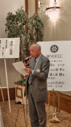 古居一雄社会奉仕委員長