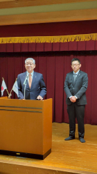 推薦人川合誠治さんと新入会員片岡照喜さん 推薦人川合誠治さんと新入会員片岡照喜さん