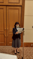 沓名由美子副幹事　報告