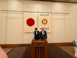 長坂　誠新会長と山内正幸直前副会長