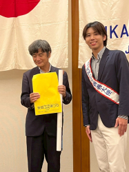 安城七夕まつり親善大使　畠中楓太さん