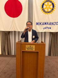 卓話担当　植村康人さん
