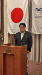 卓話担当　深津　茂樹さん