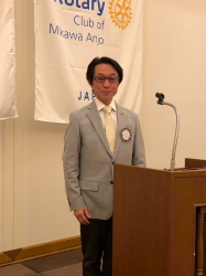 卓話担当 横山智則さん 卓話担当 横山智則さん