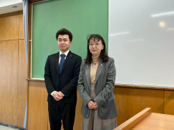 杉浦真理子副会長と米山奨学生　ダム・タン・トゥンさん