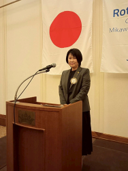 卓話担当　伊吹ヱリ子さん
