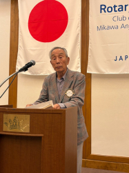 卓話者　金子功男さん
